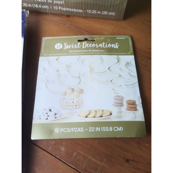 Blue Gold Party Supplies - Picture 4 of 6